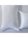 HOME Serene 3 - Pieces Cotton Queen Fitted Sheet Set Soft, Breathable, And Comfortable Bedding Stylish Queen Fitted sheet And 2 Pillow Cover - White - 160x200 + 35 cm, 50x75 cm