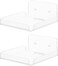 Cabilock 2 Pcs Acrylic Floating Wall Shelves for Cameras and Speakers
