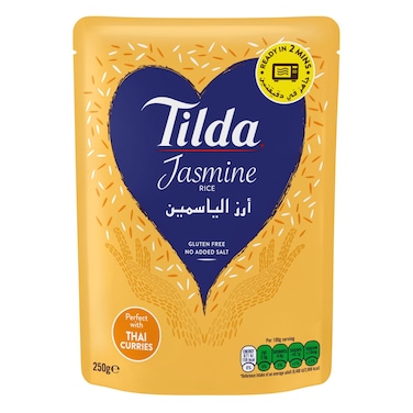 Tilda Fragrant Jasmine Rice, 250g
