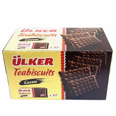 Ulker Cocoa Tea Biscuits, 75g Pack of 12