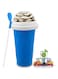 AWH Slushie Maker Cup - Magic Quick Frozen Smoothies Cup for Homemade Milk Shake Ice Cream Maker, Cooling Cup, Double Layer Squeeze Slushy Maker Cup, Birthday Gifts for Friends&amp;Family (Blue)