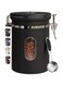Ankila 1800ml Coffee Canister with Window, Airtight Stainless Steel Kitchen Food Storage Container with Date Tracker and Scoop for Grounds Coffee, Beans, Tea, Flour, Cereal, Sugar