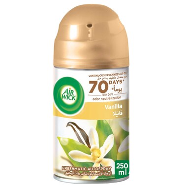 Air Wick Automatic Air Freshener Spray Kit with Gadget &amp; Refill, Vanilla Scent, 250ml