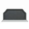 Twincomf Upholstered Bed Headboard with Padded Fabric Finish, TCHB120, 120cm, Dark Grey