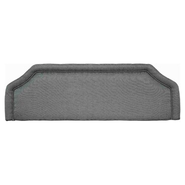 Twincomf Upholstered Bed Headboard with Padded Fabric Finish, TCHB150, 150cm, Dark Grey