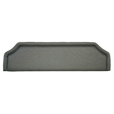 Twincomf Upholstered Bed Headboard with Padded Fabric Finish, TCHB160, 160cm, Dark Grey