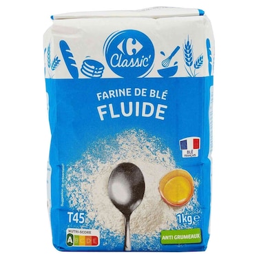 Carrefour Type 45 Fine Wheat Flour, 1kg
