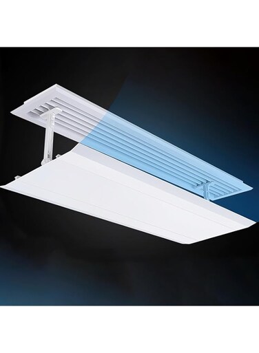 Seemo Air Conditioner Deflector for Central air conditioner, 90cm, White, Wind Direction Baffle