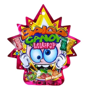 Baida Candy with Lollipop Assorted Fruit Flavored Candy, 18g
