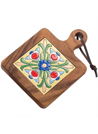 Wood Tiles Plate Pot Mat,Anti-Scalding Drink Coasters Pad Holders for Hot Tea Pots and Pans,Kitchen Counter Accessories