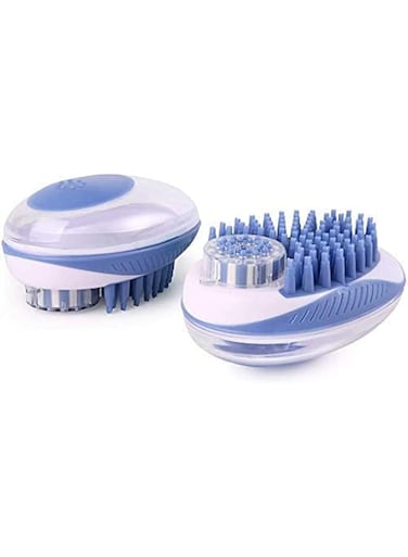 Starthi Pet Shampoo Bath Brush,2 in 1 Cat Dog Small Animal Pets Grooming Scrubber Shampoo Dispenser,Washable Massage Bathing Long Short Hair, Remove Loose Fur and Dead Fur