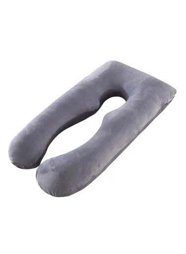 Pregnancy Body Pillow, Maternity Support Cushion, Grey