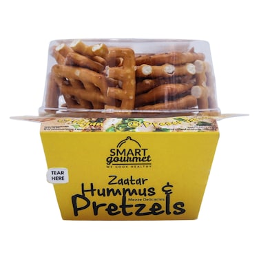 Smart Gourmet Zaatar Hummus and Pretzels, 140g