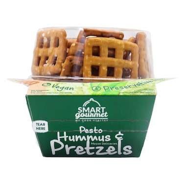 Smart Gourmet Pesto Hummus and Pretzels, 140g