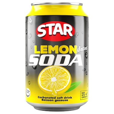 Star Lemon Soda Can, 300ml