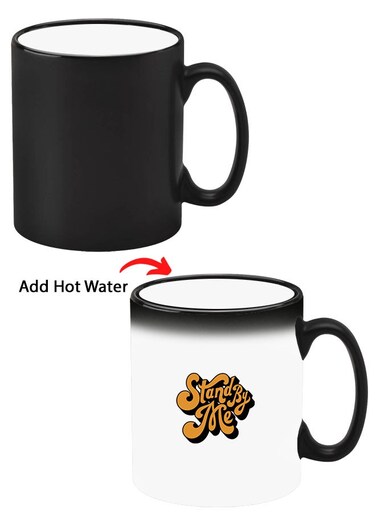 Colour Changing Heat Sensitive Magic Mug - Add Hot Tea or Coffee Stand By Me-01 For Home Office Gift Kids Men Women