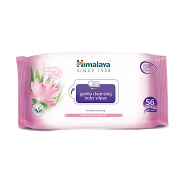Himalaya Gentle Cleansing 56 Baby Wipes White 