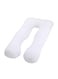 U Shape Comfortable Pregnancy Pillow Polyester, 45x45cm - White Polyester White 45x45cm