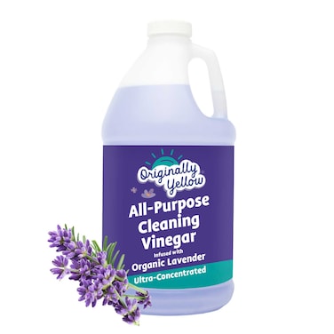 Originally Yellow All-Purpose Vinegar Cleaner Concentrate Organic Lavender 1.89L