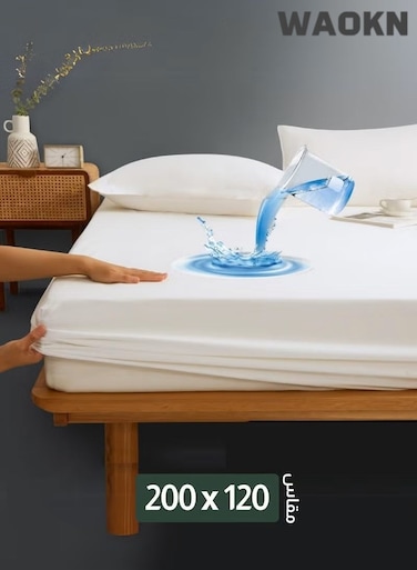 Waterproof Mattress Protector 200x120 cm &acirc;&euro;&ldquo; Coral Fleece, 35 cm Deep Pocket, 250 GSM, Hypoallergenic Vinyl Free, Soft &amp; Breathable Pad Cover, Noiseless Cotton Comfort &amp; Protection, Super King Size.