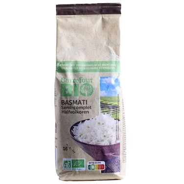 Carrefour Bio Organic Basmati Rice, 500g
