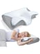 Memory Foam Cervical Pillow, 2 in 1 Ergonomic Contour Orthopedic Pillow for Neck Pain, Contoured Support Pillows for Side Back Stomach Sleepers