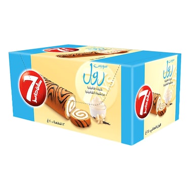 7 Days Vanilla Swiss Roll with Vanilla Filling, 240g