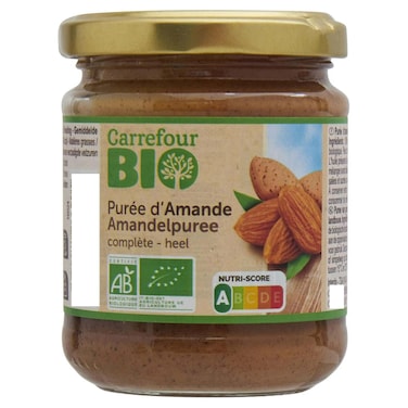 Carrefour Bio Organic Whole Almond Spread, 170g