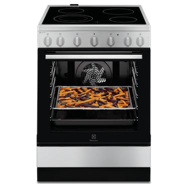 Electrolux UltimateTaste 700 Electric Ceramic Cooker and Oven LKR64000BX, 60 cm, Stainless Steel, 4 Cooking Zones