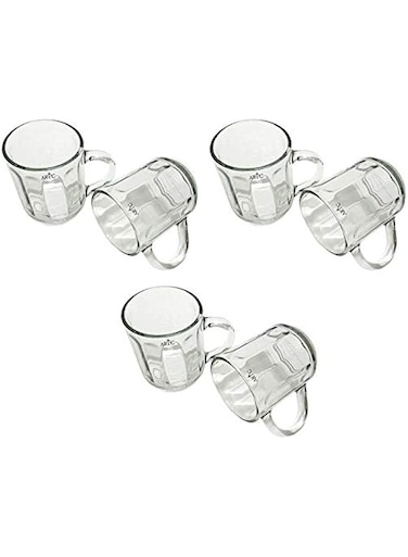 ARTC Tea Water Coffee glass Mug 6 piece set - 255L