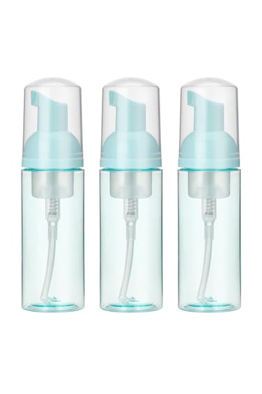 3Pcs 50Ml Foam Pump Bottles, Plastic Empty Travel Size Foam Pump Bottle, Foaming Soap Dispenser, Bottles, Small Foam Pump Bottle for Cleaning Lash Shampoo, Makeup (Green)