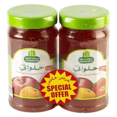 Halwani Bros Mixed Fruit Jam, 400g Pack of 2