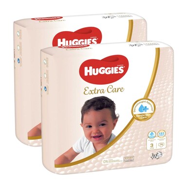 هجيز إكسترا كير حفاضات مقاس 3، حزمة جامبو 4-9 كلغ، 76 حفاض