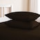 3pcs Fitted Bedsheet Set, 120x200cm, Deep Pocket (15&ndash;35cm), Striped Hotel Bed Sheet Set, Black Single