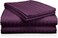3pcs Fitted Bedsheet Set, 100x200cm, Deep Pocket (15&ndash;35cm), Striped Hotel Bed Sheet Set, Purple Single