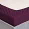 3pcs Fitted Bedsheet Set, 200x200cm, Deep Pocket (15&ndash;35cm), Striped Hotel Bed Sheet Set, Purple King