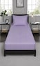 3pcs Fitted Bedsheet Set, 100x200cm, Deep Pocket (15&ndash;35cm), Striped Hotel Bed Sheet Set, Lilac Single