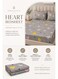 Eworld 3-Piece Fitted Bedsheet Set Queen Size, Doodle Heart Print, 100% Cotton 125 GSM, 1 Fitted Sheet + 2 Pillowcases