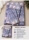 Eworld 3-Piece Fitted Bedsheet Set King Size, Heart Pattern, 100% Cotton 125 GSM, 1 Fitted Sheet + 2 Pillowcases