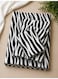 Eworld 3-Piece Fitted Bedsheet Set Single Size, Zebra Print, 100% Cotton 125 GSM, 1 Fitted Sheet + 2 Pillowcases