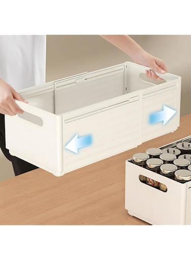 Joyzzz Plastic Drawer Organizer, 2 Pack Stackable Sundries Storage Box, Multifunctional Drawer Box Clothing Cabinet Underwear Storage, Clothes Organizer for Bedroom, Kitchen, Desktop (White)