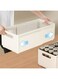 Joyzzz Plastic Drawer Organizer, 2 Pack Stackable Sundries Storage Box, Multifunctional Drawer Box Clothing Cabinet Underwear Storage, Clothes Organizer for Bedroom, Kitchen, Desktop (White)