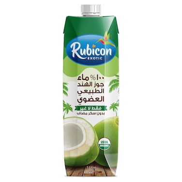 Rubicon Exotic 100% Natural Organic Coconut Water, 1L