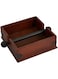 Creative Co-Op Square Wood Napkin Holder with Metal Bar