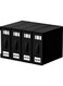 CHIC Bed Sheet Storage Box&iuml;&frac14;&OElig;4 Pack Foldable Bedding Sheet Organizers and Storage with Large Clear Window and Label&iuml;&frac14;&OElig;Large Storage Bins for Linen Closet(black)