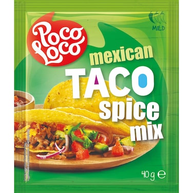Poco Loco Mild Mexican Taco Spice Mix, 40g