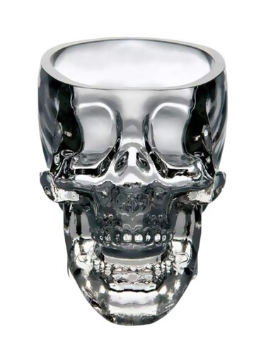 Skull Head Designed Shot Glass Clear 150ml