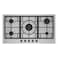 Beko 90cm Builtin Gas Hob, Full Safety, 5 High Efficiency Gas Burner, Cast Iron Pan Support, Integrated Ignition, HIMW 95225 SXEL(Stainless Steel)