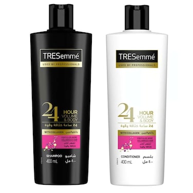 Tresemme 24 Hour Volume And Body Shampoo For Fine Hair 400ml With Conditioner White 400ml