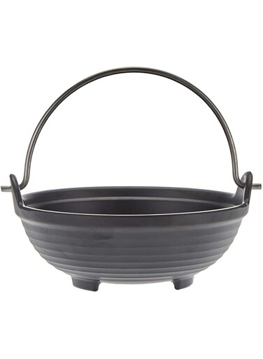 SERVEWELL MELAMINE HORECA KADAI W/HANDLE LARGE BLACK 17.8CM S-2568_02,Black